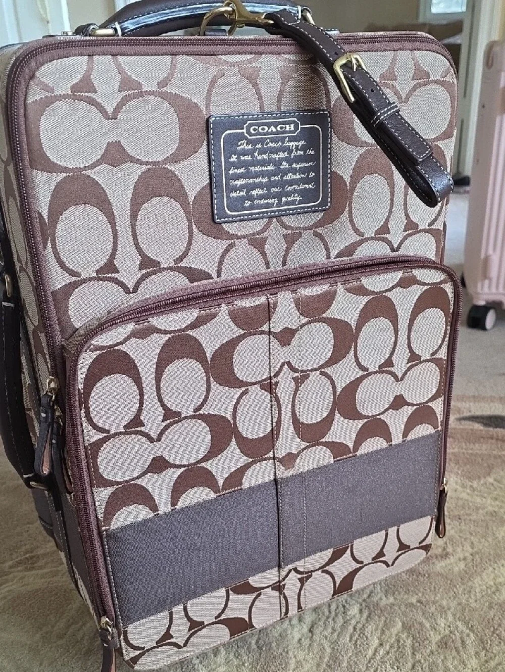 Coach Signature Carry-On Spinner Luggage - Picture 13 of 13